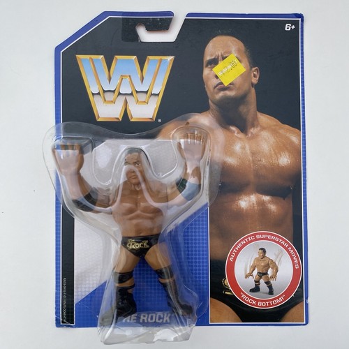 Mattel WWE RETRO WRESTLING THE ROCK FIGURE Series ...