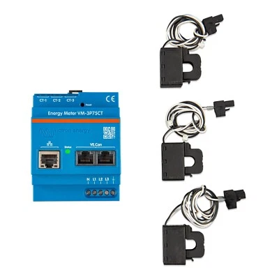VICTRON ENERGY Victron VM-3P75CT Energiezähler Energy Meter 3-phasiger Stromzähler 75A/phase