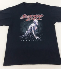 Threads of Life Shadows Fall Black T-Shirt Cotton Unisex S-5XL