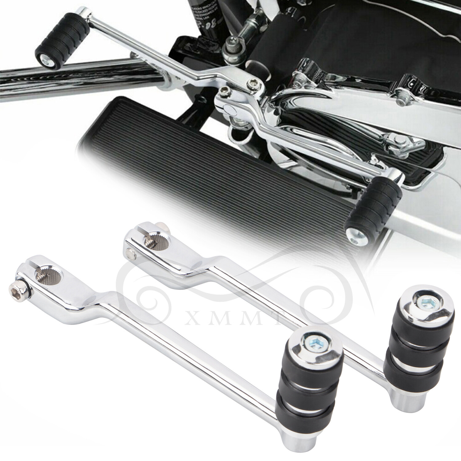 Heel Toe Shift Lever W/ Shifter Peg For Harley Fatboy FLSTF Road King FLHR FLHRS