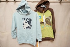 UR-BAN PIPELINE BOY'S SWEATSHIRTS BOTH HAVE MOTOCYCLES BLUE/GREEN NWT