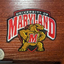 University of Maryland Patch Testudo Terrapin College Embroidered Iron On 3x3.5"