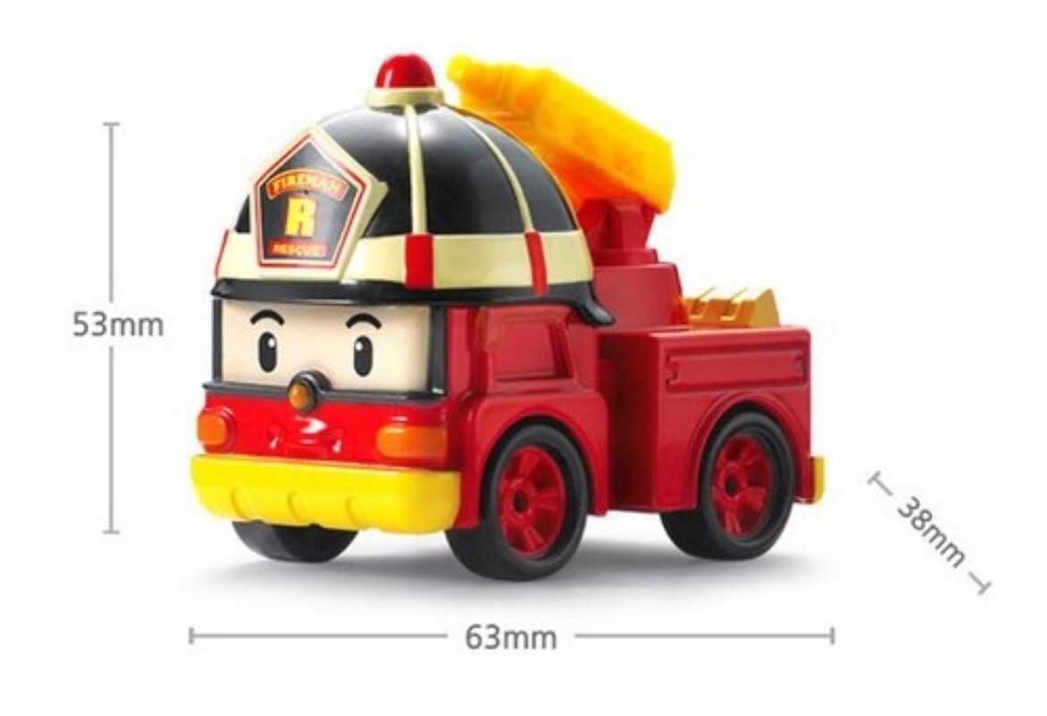 Robocar Poli Rescue Team Die-Cast Gold Edition - 10th Anniversary Limited