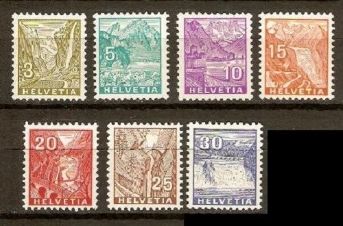 SWITZERLAND LOT Sc 141 166 203a 210 to 215 219 to 225 MINT HR S4a used FVF - Image 4 of 4