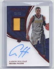 2018-19 Panini Immaculate Collection #101 Aaron Holiday Red RC Patch Auto #/25