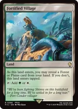 NM Fortified Village, MTG, Final Fantasy Commander, Magic the Gathering, 396
