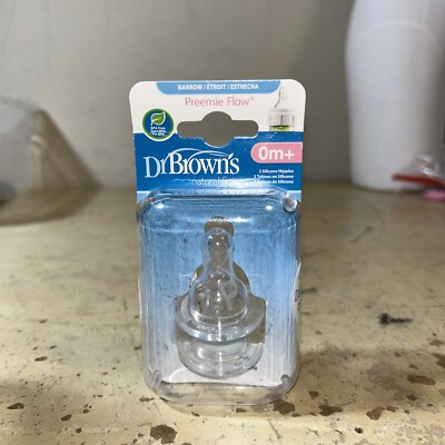 Dr. Brown's Standard Preemie Flow 0m+ Nipples 2-pack