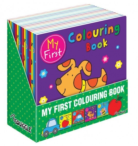 MiltonMart My First Colouring Books – 4 Assorted Themes – 32 Pages – 21x21cm –
