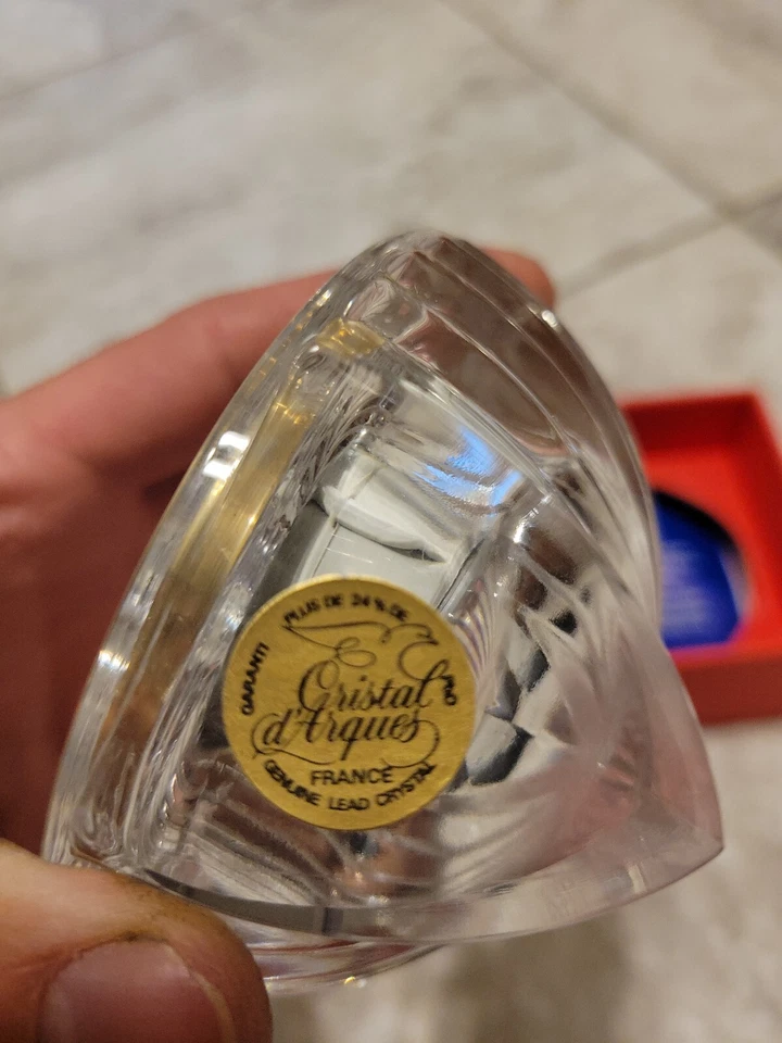 Canisy Clock Genuine Lead Crystal - Round Desk Style Germany France  - Image 3 of 4