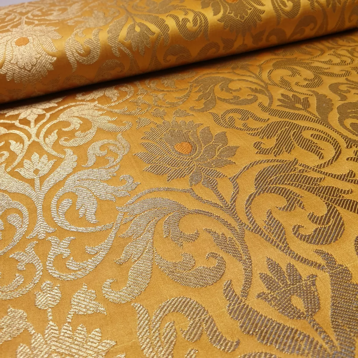 Yellow Gold Fabric For Quilting