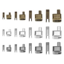 uxcell Zipper Repair Kits, Retainers Box  Insertion Pins, 3 5 8 10 Black
