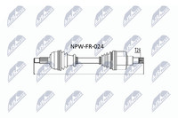 Antriebswelle NTY NPW-FR-024 FüR Ford Focus 1 DAW DBW DFW Turnier DNW Tddi Tdci