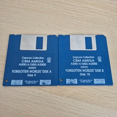   2 Disketten FORGOTTEN WORLDS   Commodore Amiga 500 1200 2000  