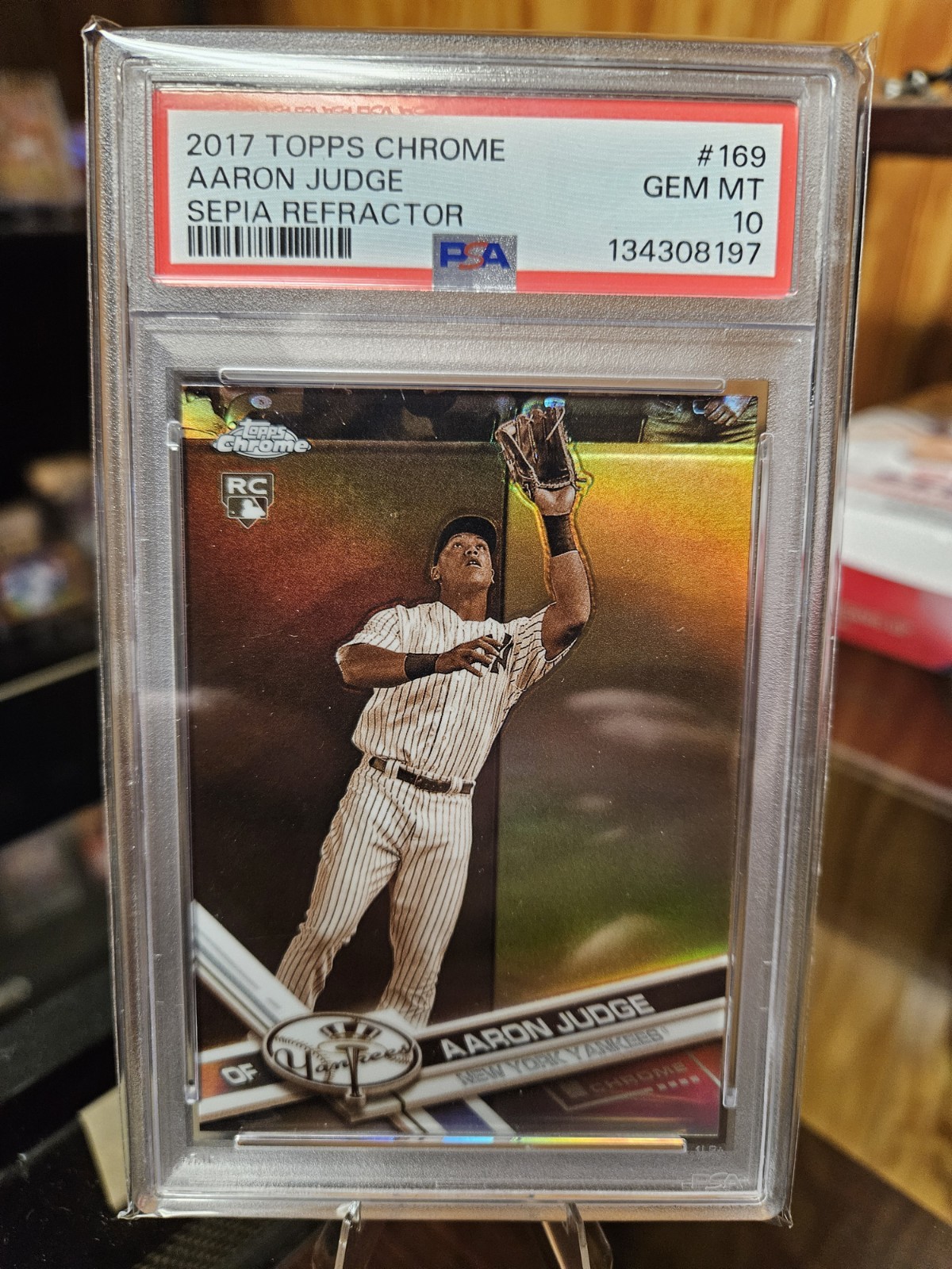 2017 Topps Chrome - Aaron Judge #169 Sepia Refractor (RC)