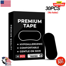 30Pcs Strips Gentle Mouth Tape for Night Use Soft Hypoallergenic Lip Support.