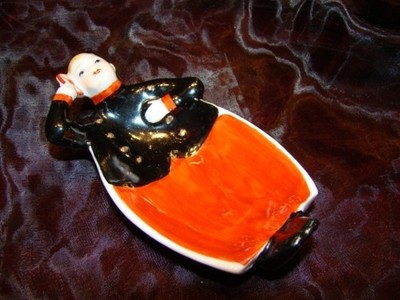 Schale Pierrot Bellhop Art Deco - Deutscher Stil Jugendstil Porzellanfigur