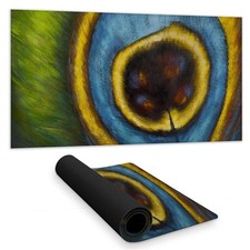 Begin Home Decor C1DM1531N7OUB2 16 x 32 in. Exotic Blue Desk Mat - Peacock Fe...
