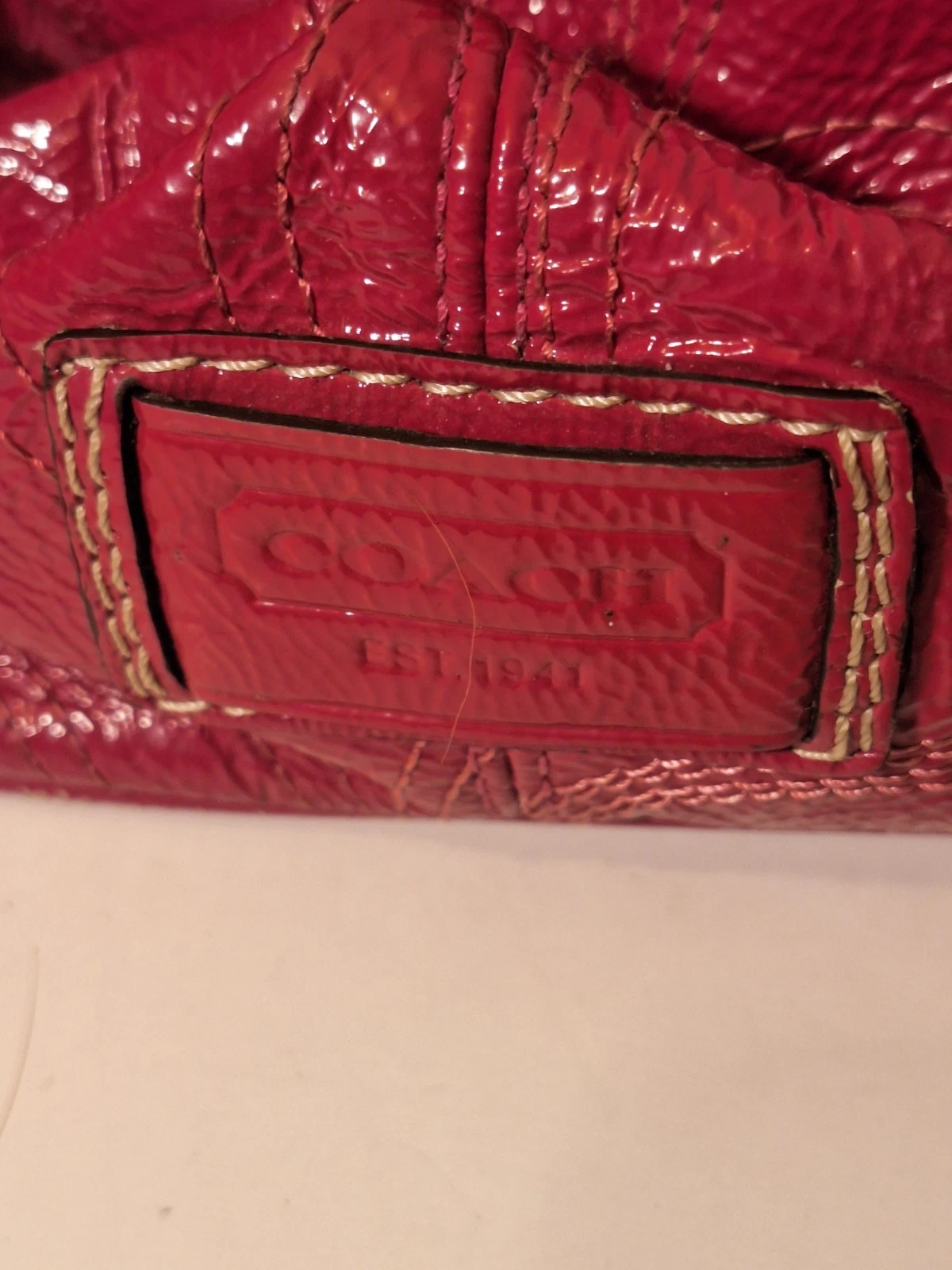 Borsa a tracolla Coach 1941 firmata pelle rosa vintage F15658 doppia tracolla