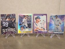 Aaron Judge 4 card LOT. 2018 Topps Chrome 83T-1, Diamond Kings Statue Of Liberty