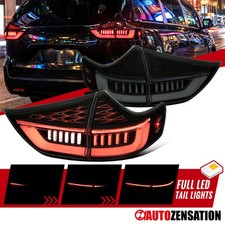 Fit 2015-2020 Toyota Sienna Black Smoke Sequential Led Tail Lights Brake Lamps