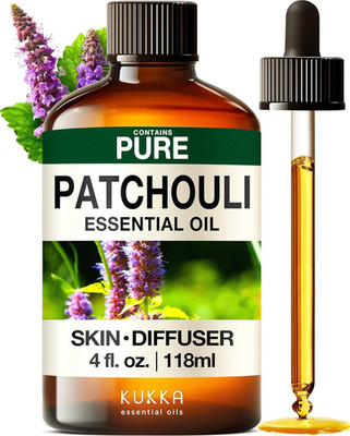 Kukka Patchouli Essential Oil for Skin & Diffuser - 4 Fl Oz - Patchouli Oil, Cap