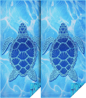 Flintronic 2 Pack Microfiber Oversized Lightweight Beach Towel 180X80Cm Extra La