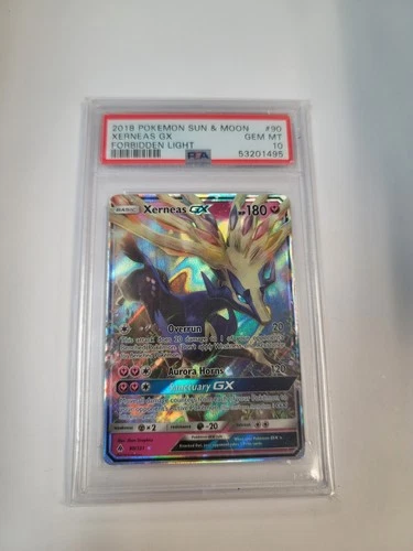 Xerneas GX Forbidden Light Pokemon Sun & Moon #90 PSA 10 Gem Mint
