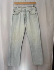 Vintage Levi s 501 Jeans Mens Light Wash USA 80s-90s Fits 31X30