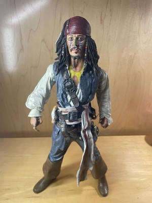 Talking Captain Jack Sparrow Neca 2004 18'' Action Figure - TESTED And WORKING