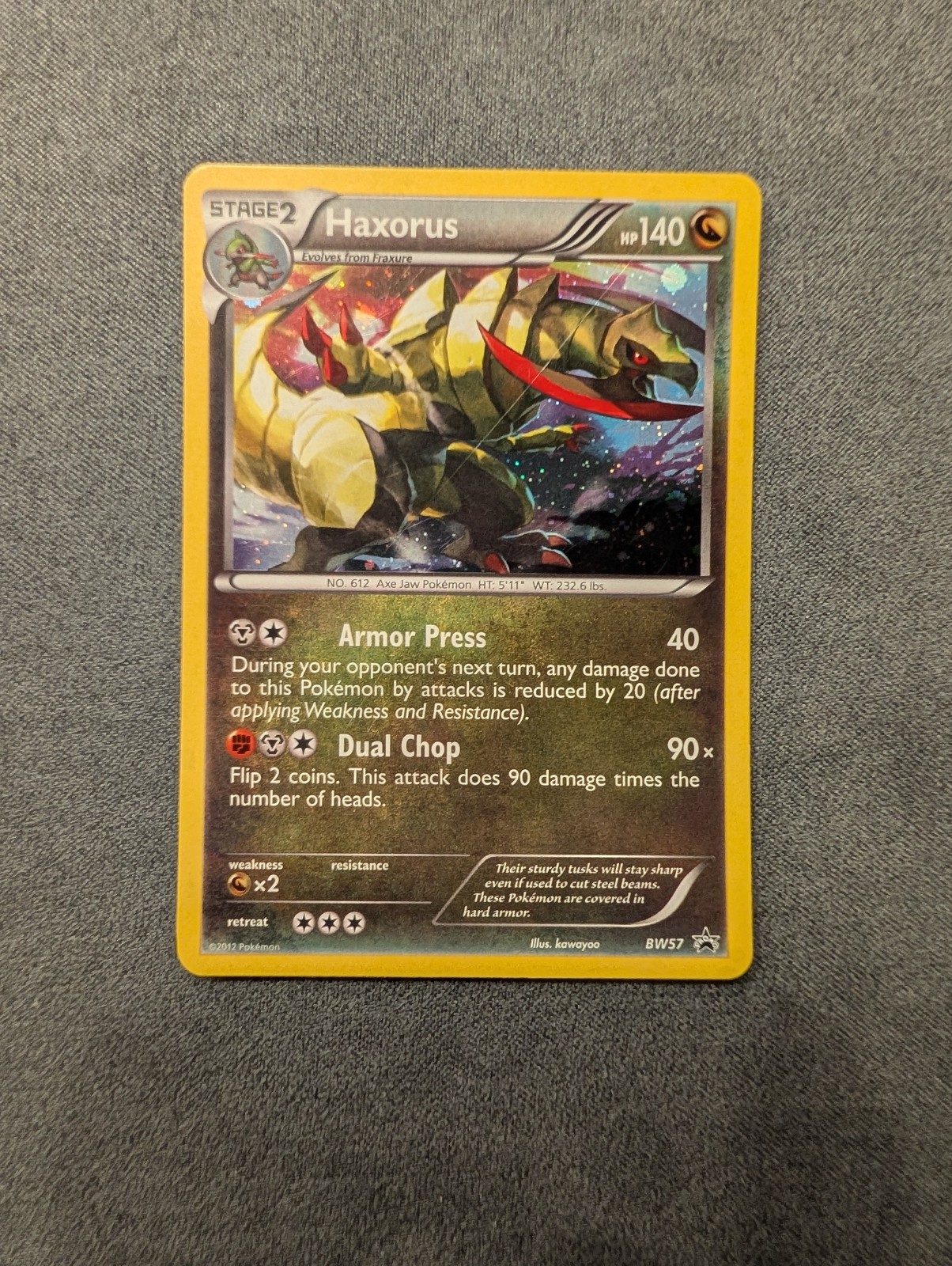 Haxorus BW57 Black & White Holo NM-LP
