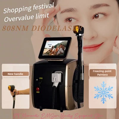 Professional Soprano Diode Ice Titanium Laser Body Hair Removal Machine 4 Wave