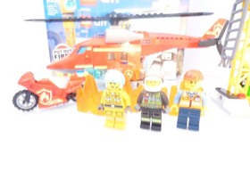 LEGO City 60281 Fire Rescue Helicopter  Set With Box Instructions & Minifigures