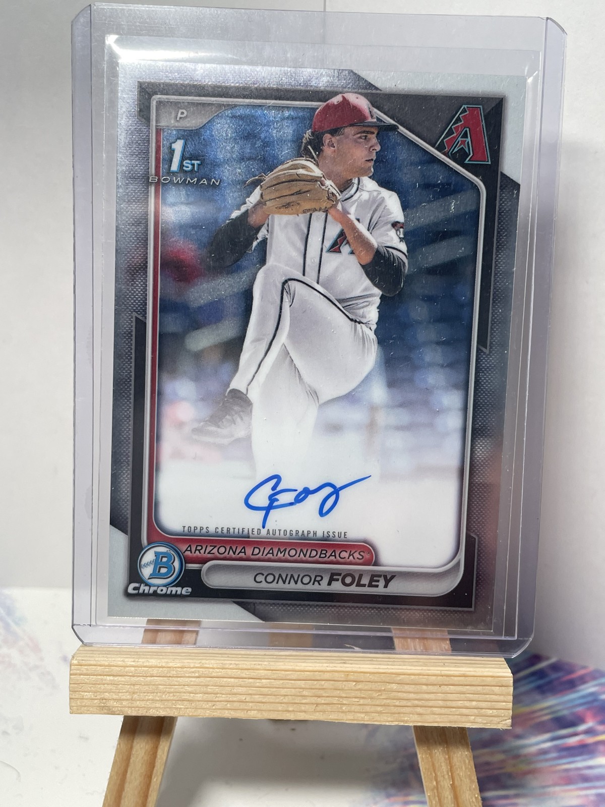 2024 Bowman Draft - Chrome Prospect Autographs Connor Foley #CPA-CF (AU, RC)
