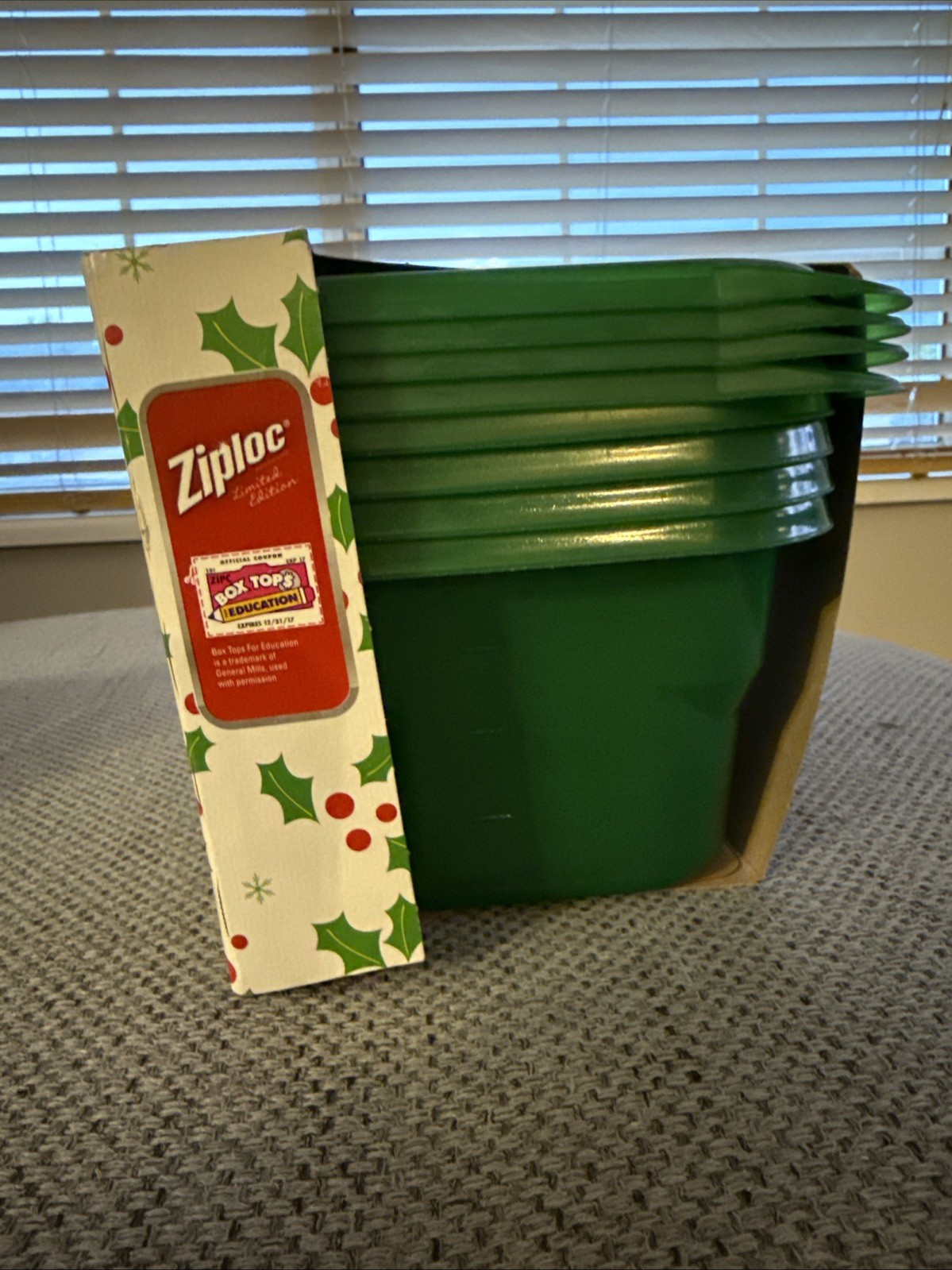 Ziploc Square Green 32oz 4cups 4 Containers W/ Lids Limited Edition ...