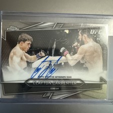 2025 TOPPS  Chrome UFC Clayton Carpenter auto