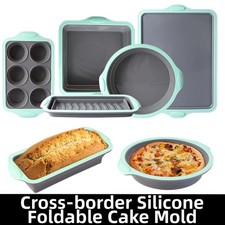 Foldable Silicone Cake Baking Pan for Bread Donut Kitchen Tool Easy to Store