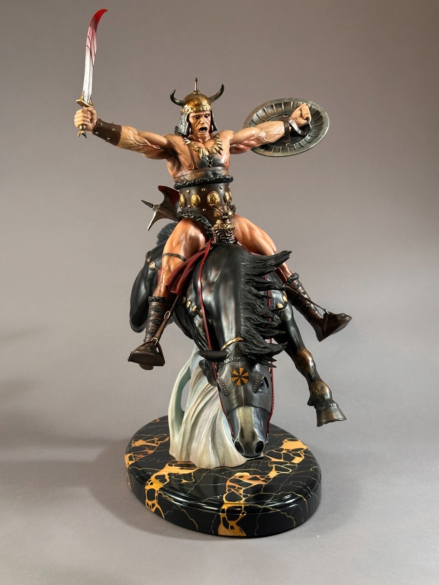 CS Moore Studio and Frank Frazetta's Conan the Conqueror statue
