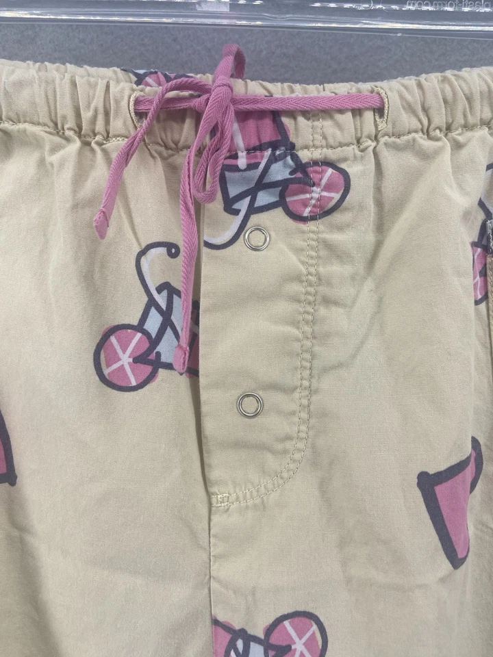 Pantalones de pijama Life Is Good para mujer talla grande amarillo rosa limonada corazones algodón Foto 4 de 4