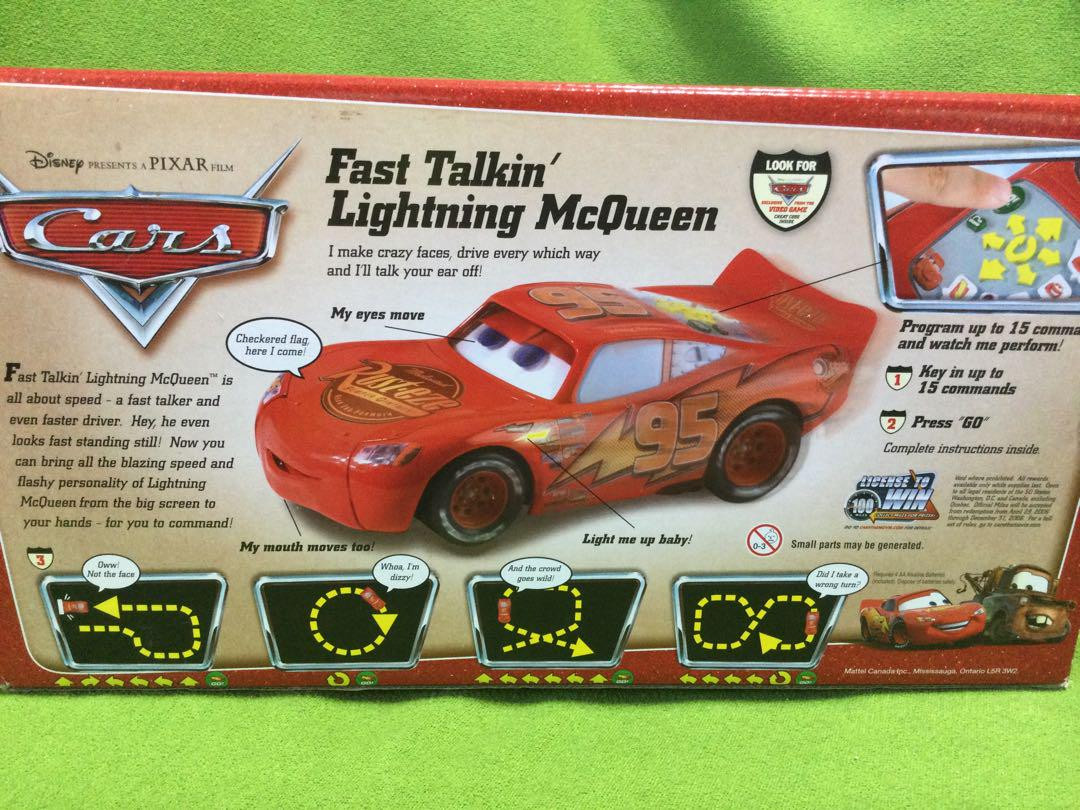 ディズニーカーズ 新品 ファストトーキング　ライトニング・マックイーン1/24 ディズニーカーズ 新品 ファストトーキング ライトニング