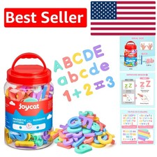 Vibrant 78-Piece Magnetic Alphabet and Numbers - Ideal for Toddler Learning