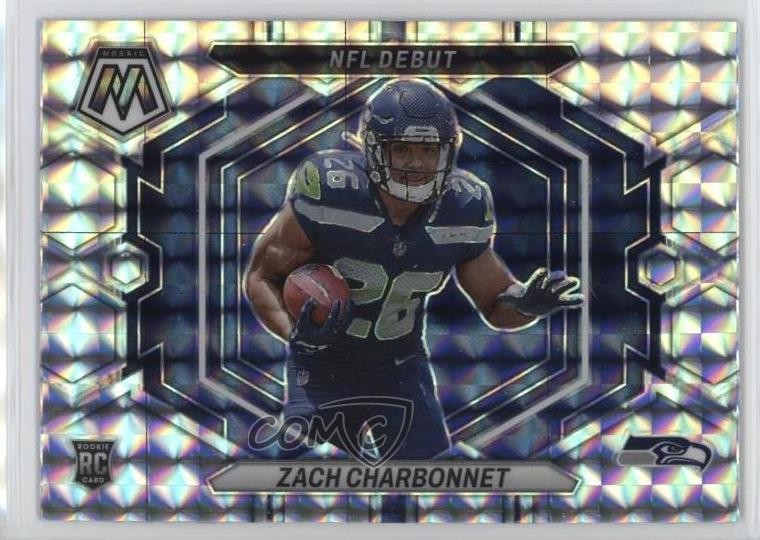2023 Panini Mosaic NFL Debut Mosaic Prizm Zach Charbonnet #ND-11 Rookie RC 1hn2