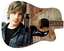 Jimmy Wayne Signed 1/1 Custom Graphics Photo Guitar PSA