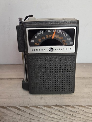 #ad #ad Vintage GE General Electric Portable Pocket AM FM Radio Works $19.99