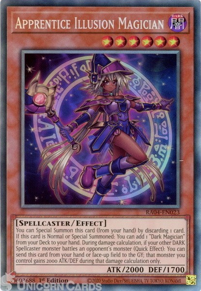 RA04-EN023 Apprentice Illusion Magician : Collector's Rare 1st Edition Mint YuGi