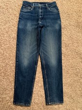Vintage Levi's 550 Jeans Relaxed Tapered WOMENS tag 12R MEASURED 27x28 9846