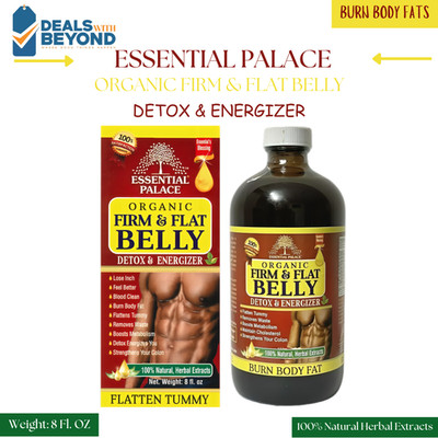 Organic Firm & Flat Belly Detox & Energizer, Burn Body Fat & Remove Waste 8 OZ
