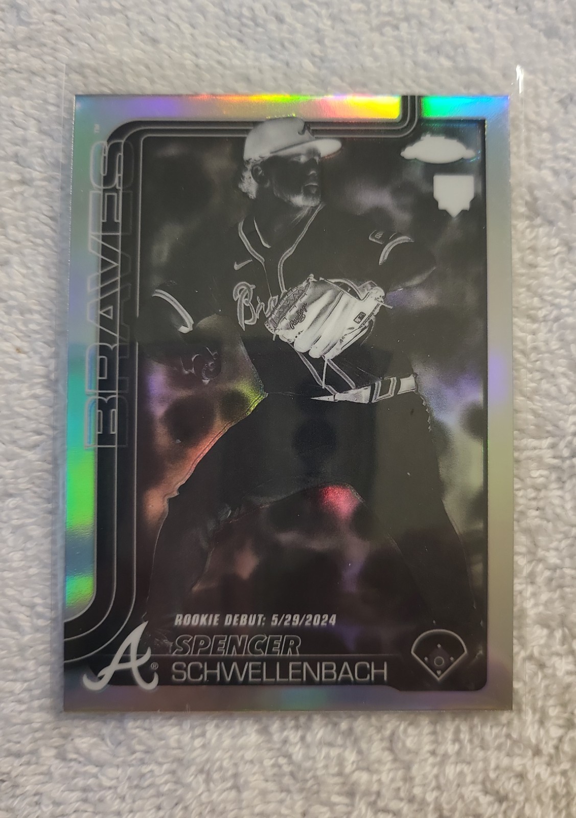 2025 Topps Chrome Update - Rookie Debut Spencer Schwellenbach #USC132 Negative
