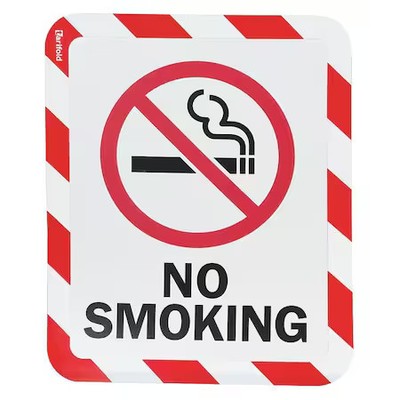 Tarifold P194993np Sign Holder, Adhesive, No Smoking, Pk2