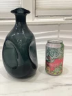 Vintage Mid-Century Modern BLENKO Pinch Glass DECANTER Smoley Grey No Stopper