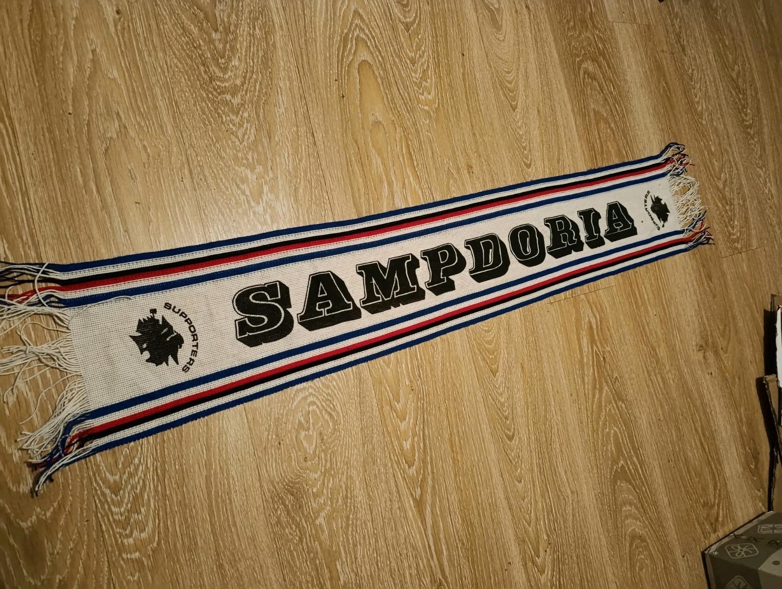 SCIARPA SCARF VINTAGE ULTRAS SAMPDORIA SUPPORTERS. PANNO ANNI '80